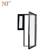 Double-leaf Fire-rated Glass Pivot Door with Tempered glass